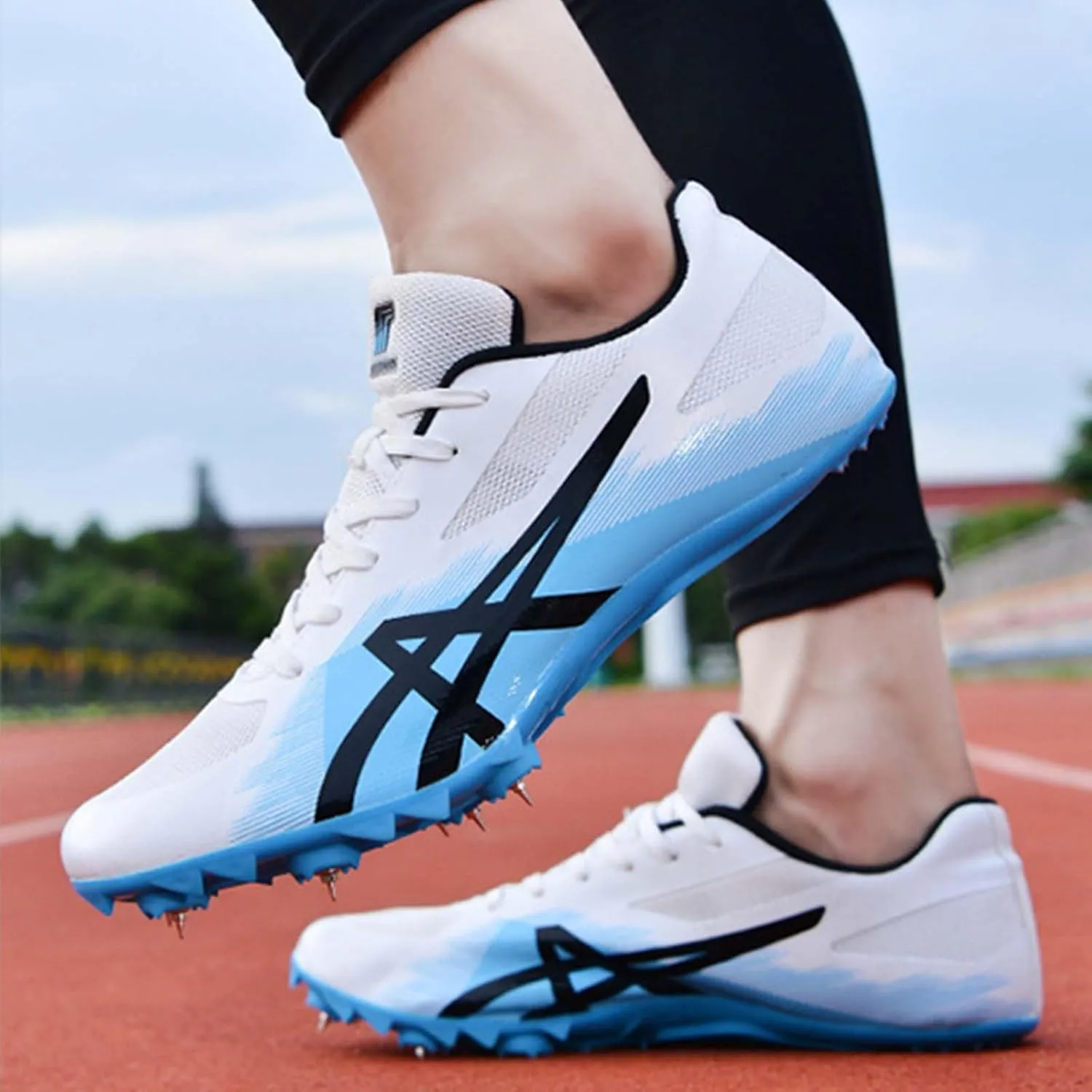 Track and Field Shoes Men Women Spikes Sneakers for Running Race Jumping Sprint Distance Running