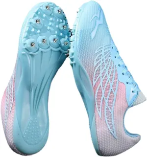 Track and Field Spikes Shoes Athletic Running Sneakers for Men Women Boys Girls - Ideal for Sprint Race Jumping Training with Nail Spikes