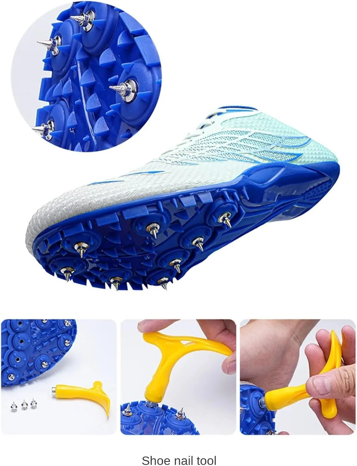 Track and Field Spikes Shoes Athletic Running Sneakers for Men Women Boys Girls - Ideal for Sprint Race Jumping Training with Nail Spikes