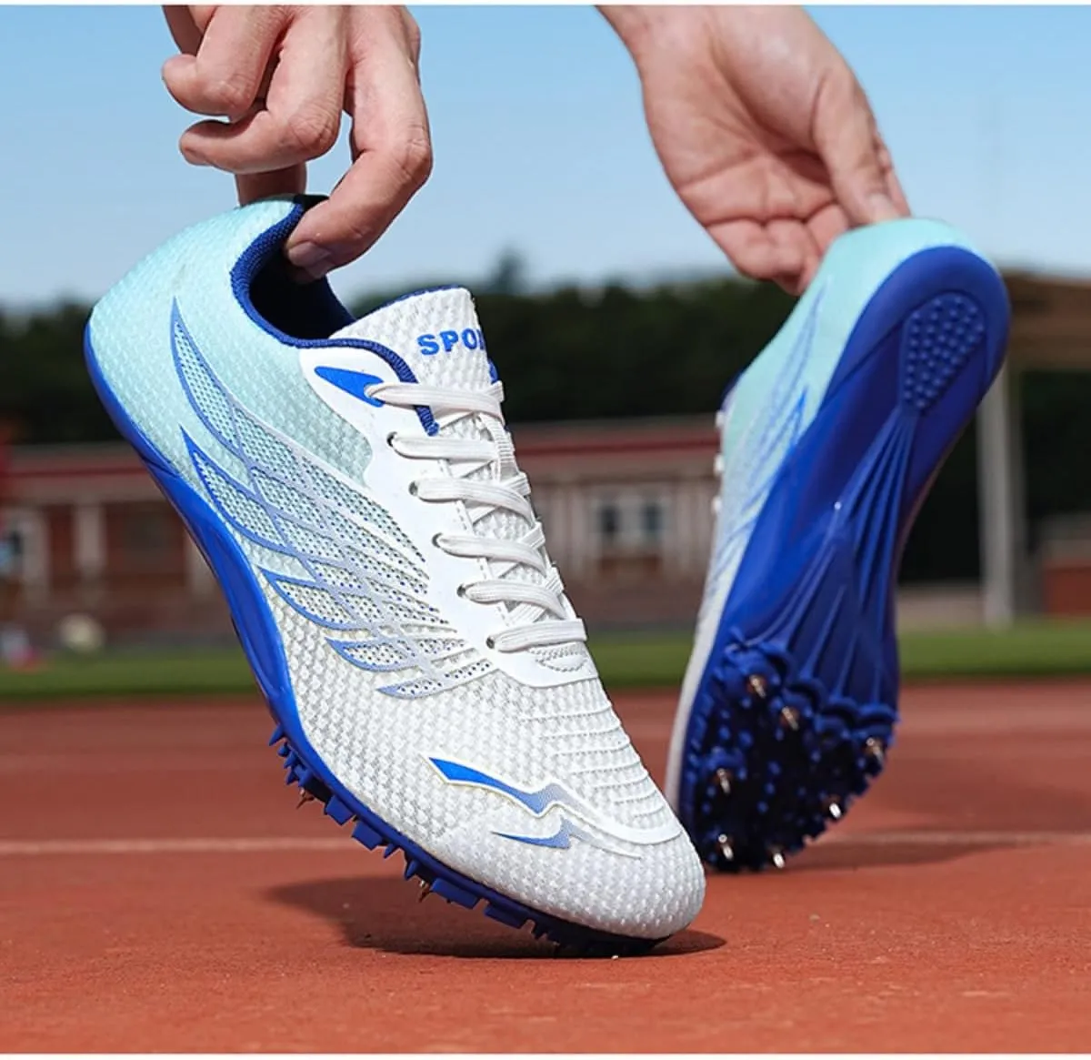 Track and Field Spikes Shoes Athletic Running Sneakers for Men Women Boys Girls - Ideal for Sprint Race Jumping Training with Nail Spikes