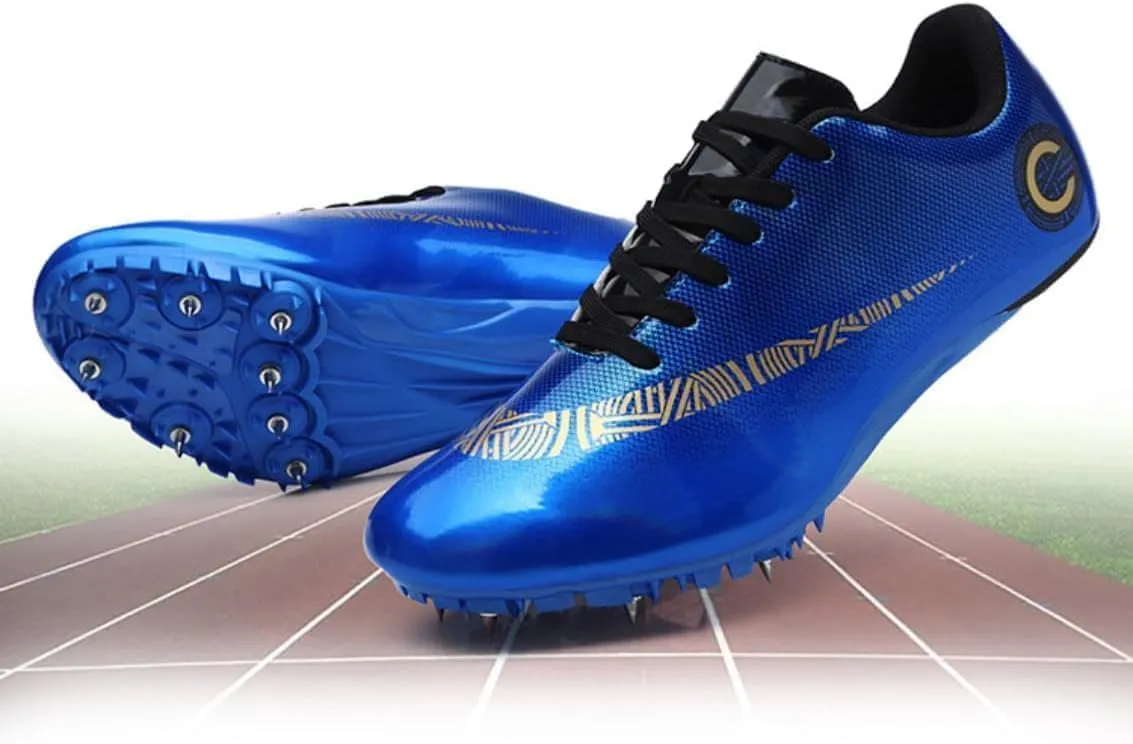 Track Shoes Spikes Mens Womens Distance Running Sneakers Athletic Sprinting Track and Field Racing Shoes with Spikes Boys Girls