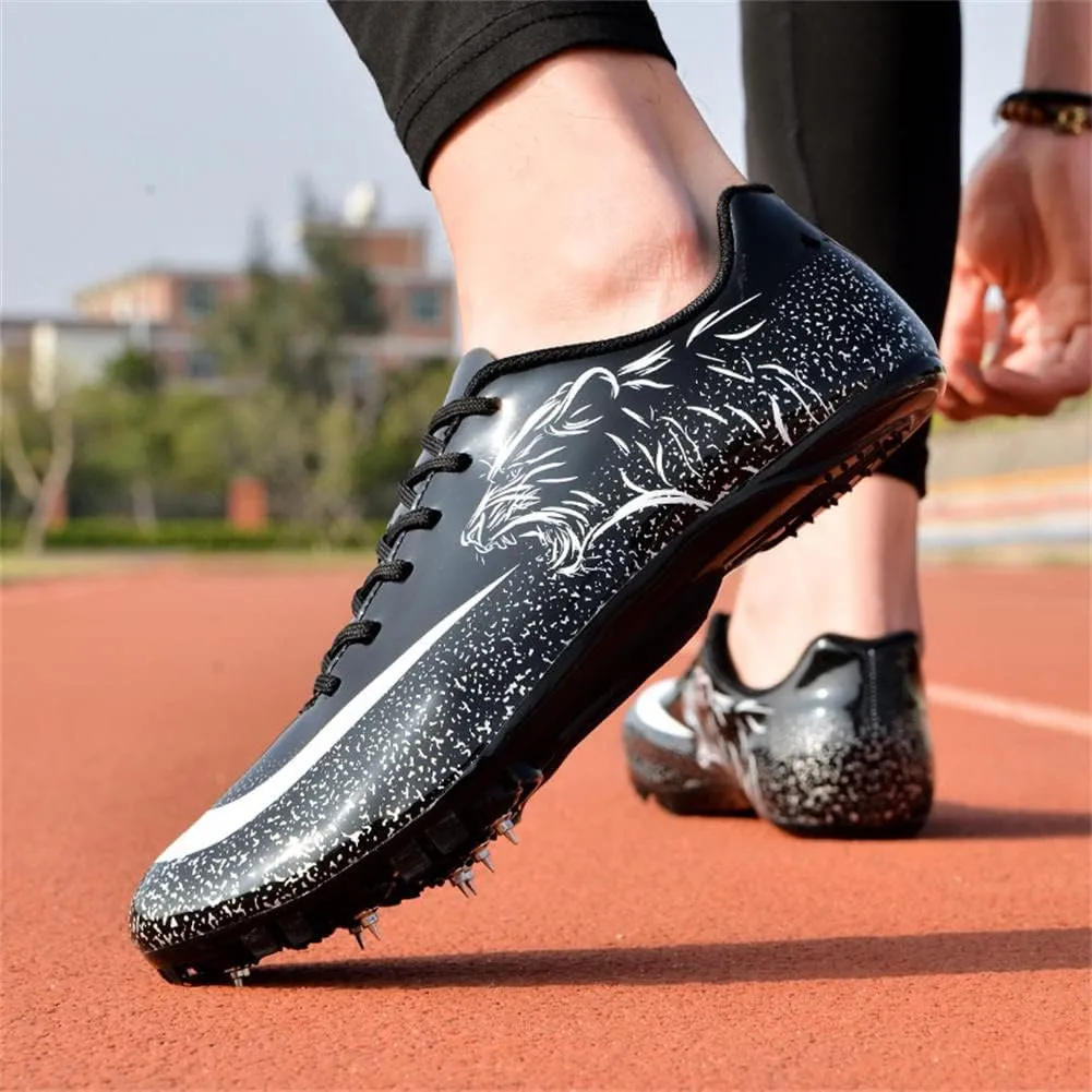 Track Spike Running Sprint Shoes Breathable Mesh Professional Racing Running Sneakers Track and Field Running Spike Shoe for Mens Womens