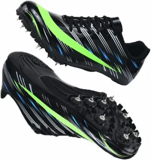 Track Spike Running Sprint Shoes Breathable Mesh Professional Racing Running Sneakers Track and Field Running Spike Shoe for Mens Womens