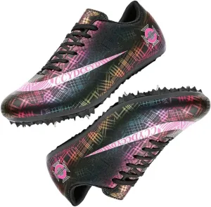 Track Spike Running Sprint Shoes Breathable Mesh Professional Racing Running Sneakers Track and Field Running Spike Shoe for Mens Womens