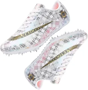 Track Spike Running Sprint Shoes Breathable Mesh Professional Racing Running Sneakers Track and Field Running Spike Shoe for Mens Womens