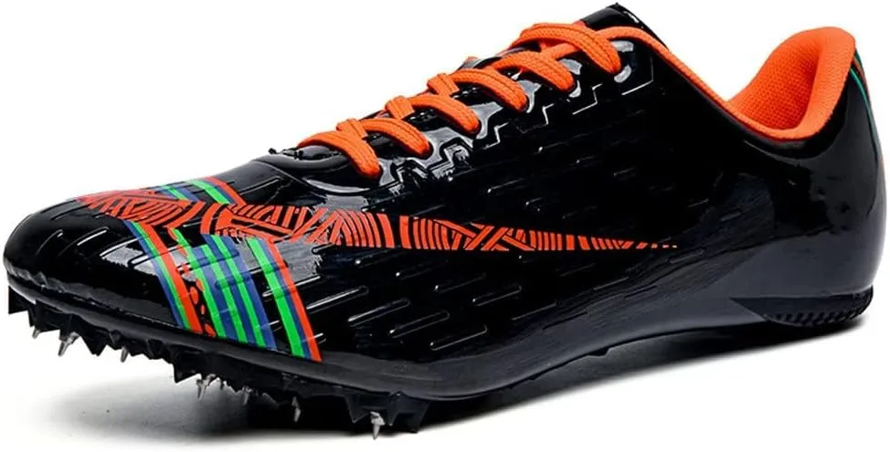 Track Spike Running Sprint Shoes Breathable Mesh Professional Racing Running Sneakers Track and Field Running Spike Shoe for Mens Womens