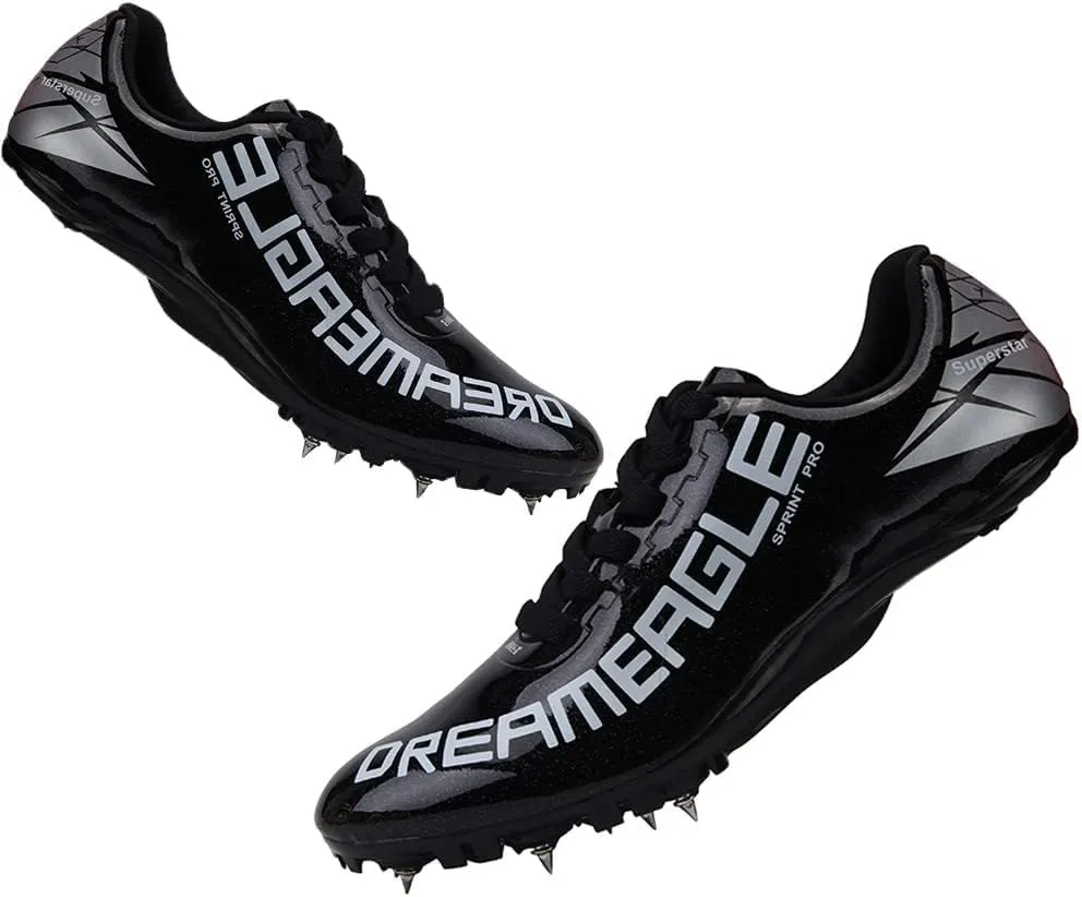 Track Spike Running Sprint Shoes Breathable Mesh Professional Racing Running Sneakers Track and Field Running Spike Shoe for Mens Womens