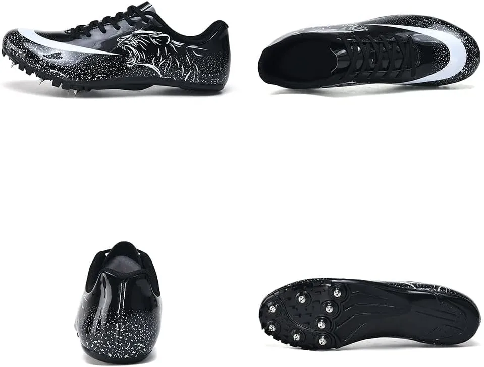 Track Spike Running Sprint Shoes Breathable Mesh Professional Racing Running Sneakers Track and Field Running Spike Shoe for Mens Womens