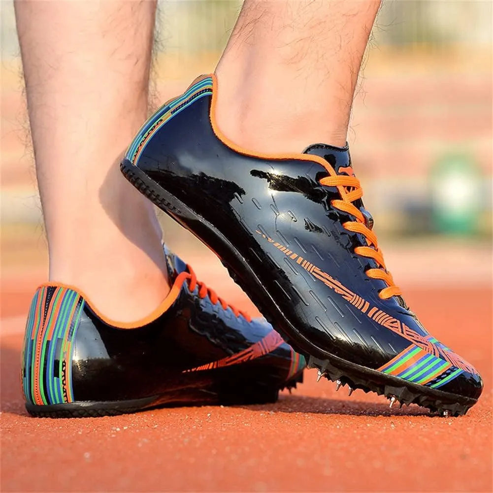 Track Spike Running Sprint Shoes Breathable Mesh Professional Racing Running Sneakers Track and Field Running Spike Shoe for Mens Womens