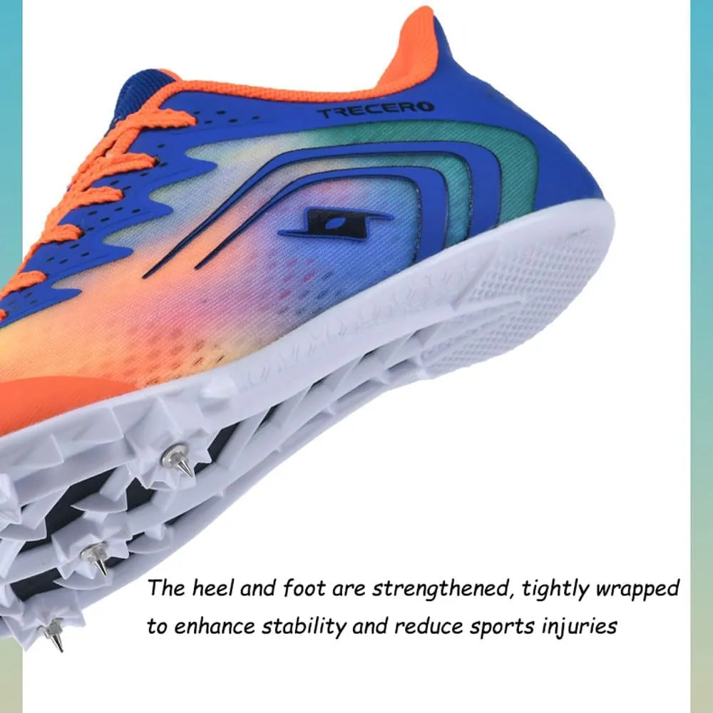 Track Spikes Running Shoes Mens Womens Mesh Track and Field Athletics Sneakers Jumping Nail Shoes Boys Girls Training Sprint Racing Track Shoes with 7 Spikes,for Training and Competition,35-45 EU