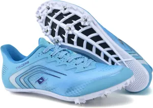 Track Spikes Running Shoes Mens Womens Mesh Track and Field Athletics Sneakers Jumping Nail Shoes Boys Girls Training Sprint Racing Track Shoes with 7 Spikes,for Training and Competition,35-45 EU
