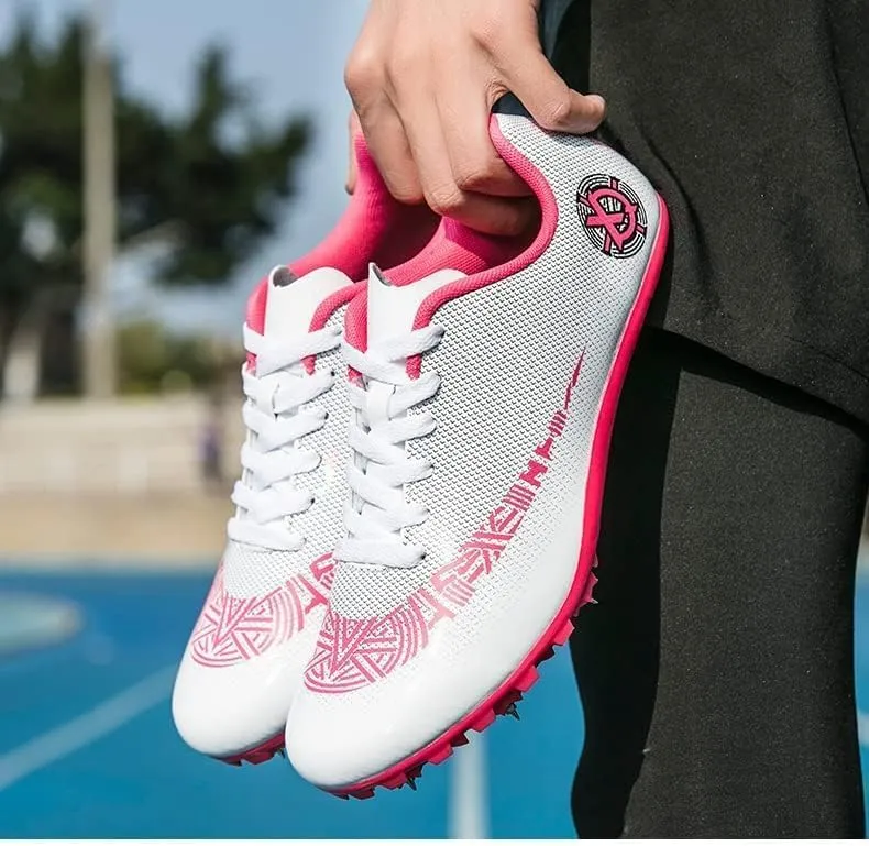 Track Spikes Shoes Men Women Spike Track Shoe Youth Track and Field Throwing Surname Shuo High Jump Running Sprint Racing Running Lightweight Breathable