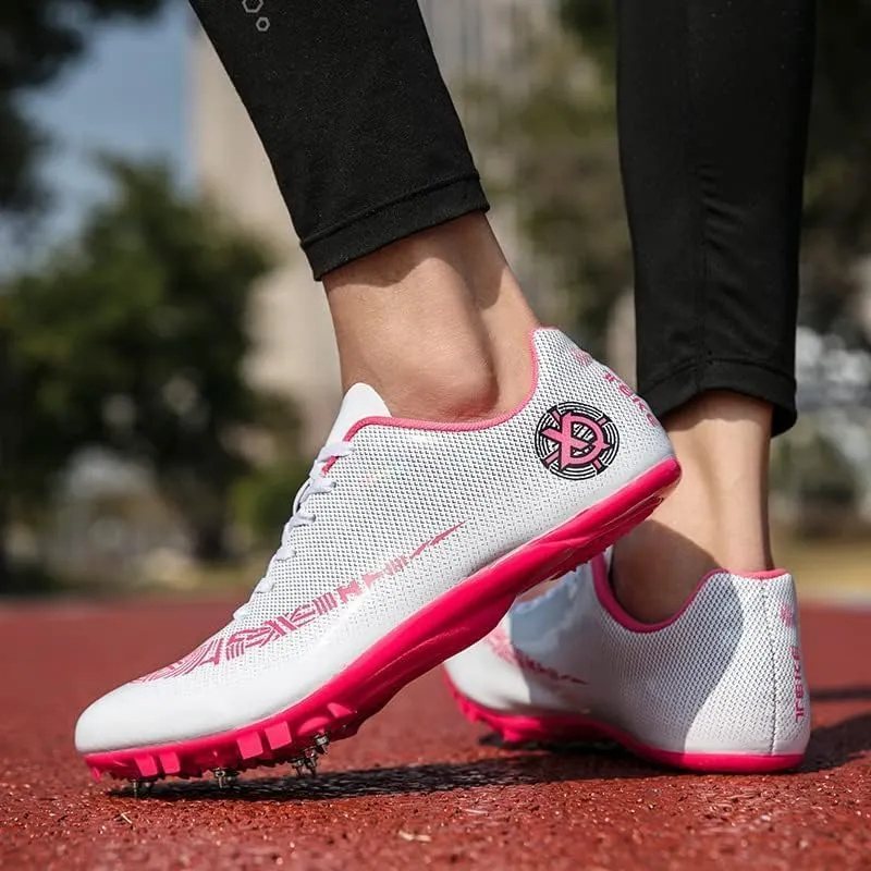 Track Spikes Shoes Men Women Spike Track Shoe Youth Track and Field Throwing Surname Shuo High Jump Running Sprint Racing Running Lightweight Breathable