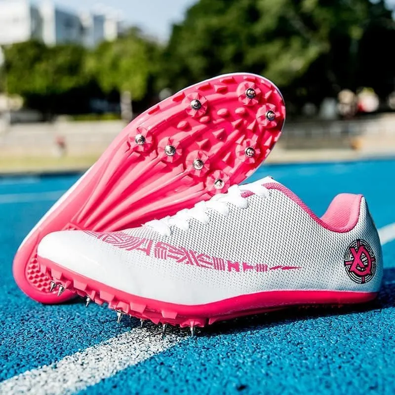 Track Spikes Shoes Men Women Spike Track Shoe Youth Track and Field Throwing Surname Shuo High Jump Running Sprint Racing Running Lightweight Breathable