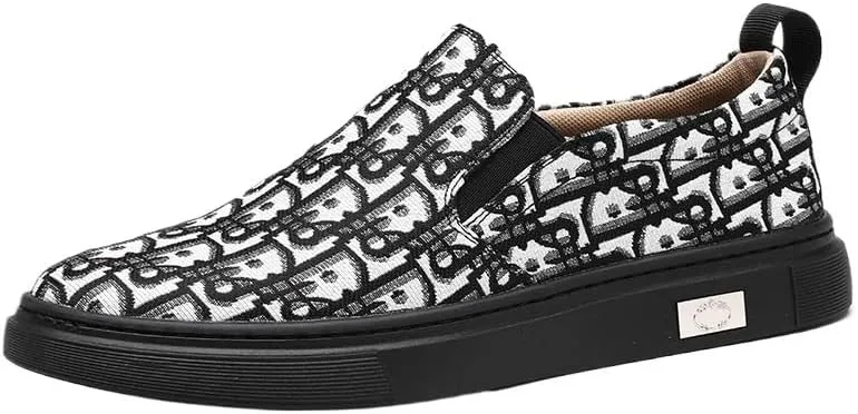 Trendy Men's Loafers Slip-On Shoes, Cushioned Insole for Walking, Casual Office Wear with Anti-Slip Outsole, Premium Stitching Details