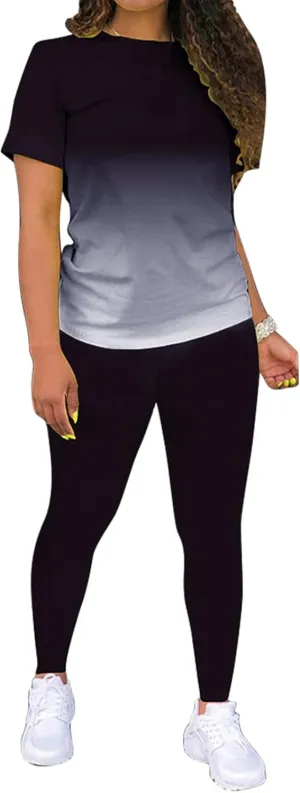 Two Piece Outfits for Women Pants Set Sweatsuit Jogger Sets 2 Piece Outfits Track Suits Lounge Set Long Sleeve