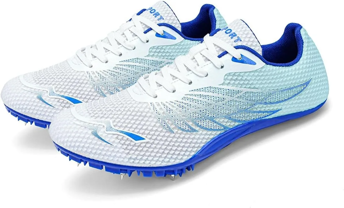 Unisex Track and Field Shoes Spikes Track Race Jumping Sneakers Professional Sprint Running Shoes for Men Women Kids Boys Girls