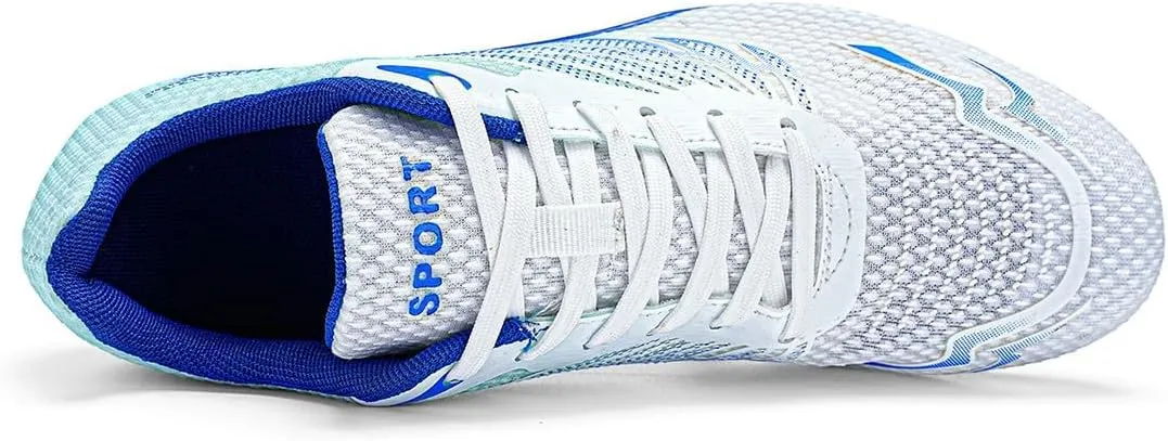 Unisex Track and Field Shoes Spikes Track Race Jumping Sneakers Professional Sprint Running Shoes for Men Women Kids Boys Girls