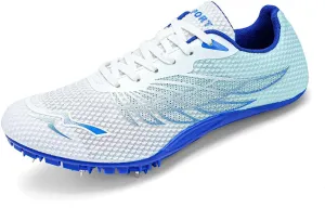 Unisex Track and Field Shoes Spikes Track Race Jumping Sneakers Professional Sprint Running Shoes for Men Women Kids Boys Girls