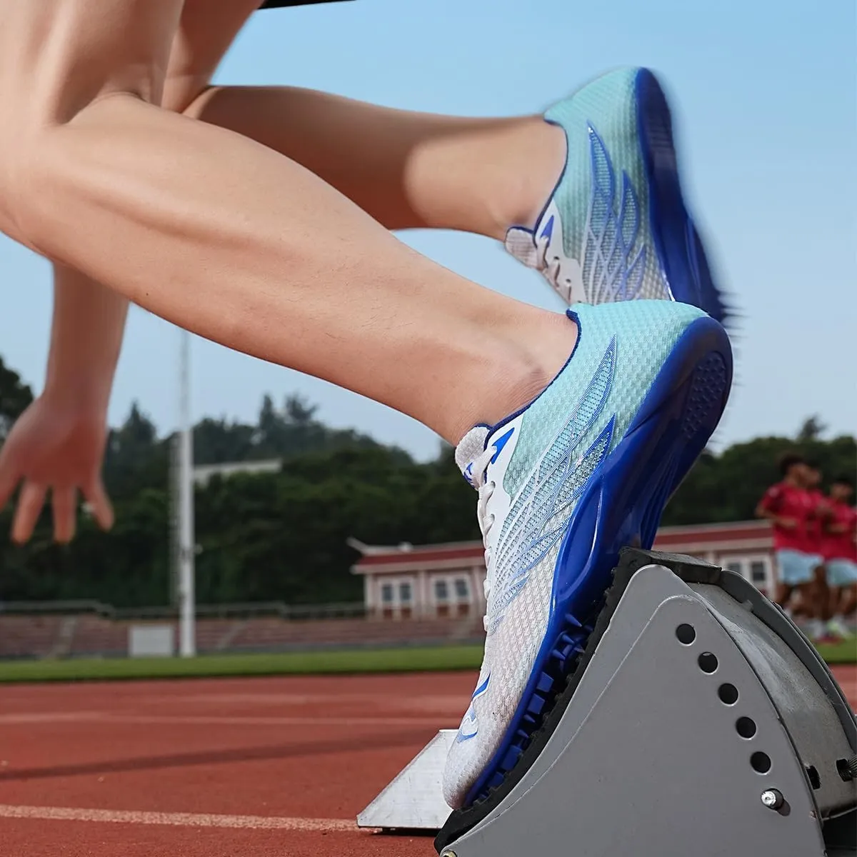 Unisex Track and Field Shoes Spikes Track Race Jumping Sneakers Professional Sprint Running Shoes for Men Women Kids Boys Girls