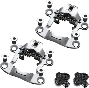 Venzo Bike Bicycle Toe Clips Cage Indoor Exercise Bike Pedal Adapters - Compatible with Peloton Bike Pedal, Convert Look Delta Pedals to Toe Clip Straps Ride with Sneakers