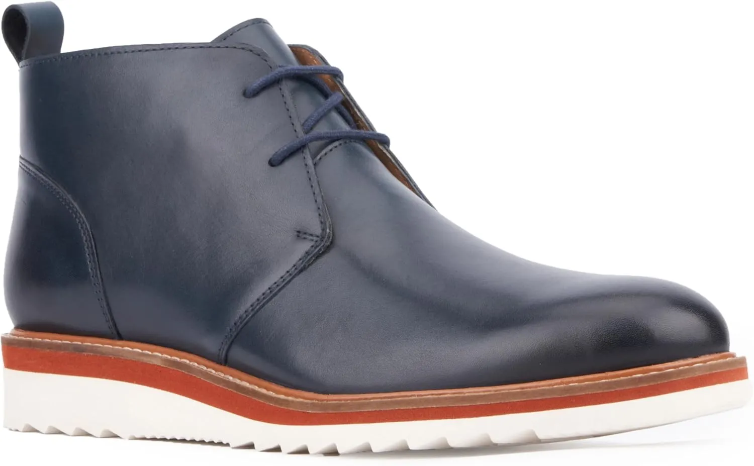 VINTAGE FOUNDRY CO. EST. 2014 Mens Lewis Casual, Almond Toe Boots, Cotton Lining, Flats Ethyl Vinyl Acetate Outsole