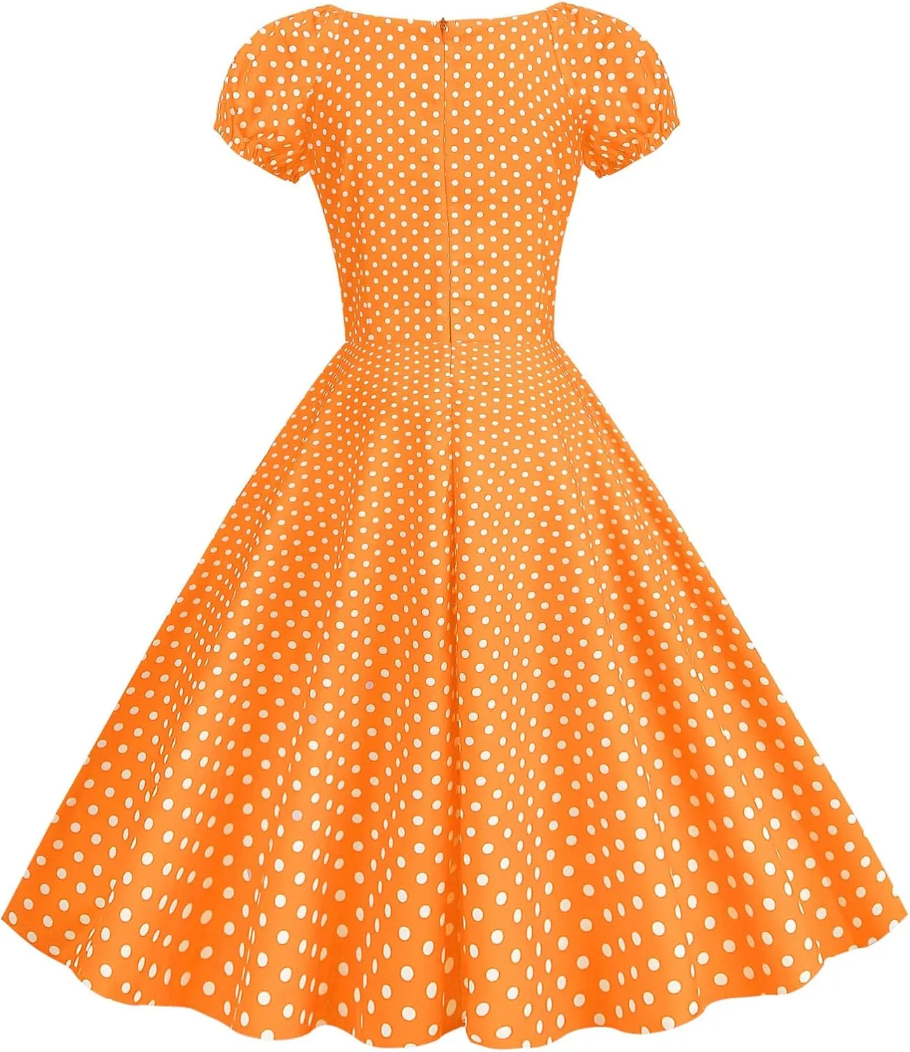 Wedding Guest Dresses for Women Vintage Short Sleeve Polka Audrey 1950s Retro Cocktail Dress Hepburn Prom Party Dress