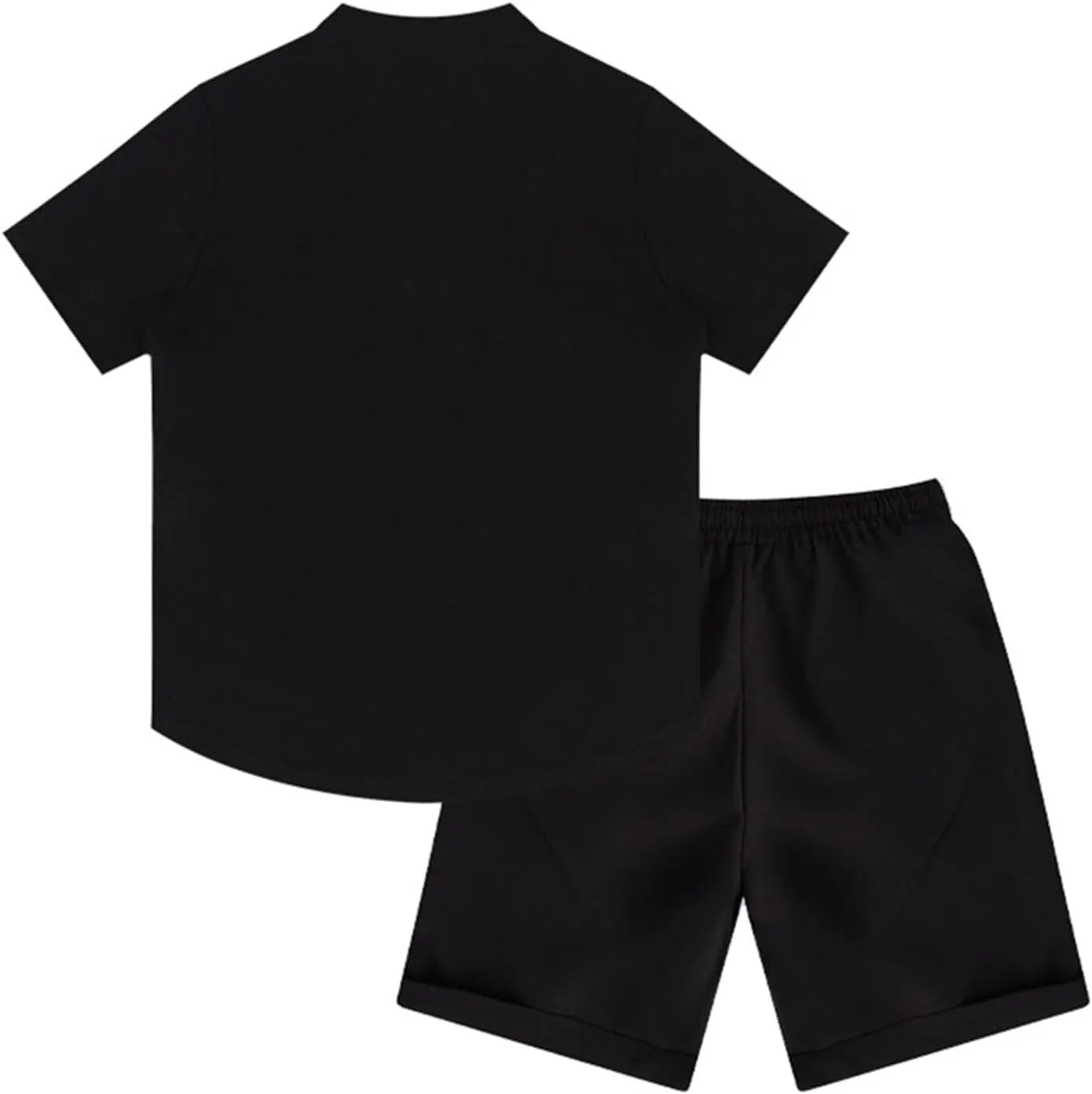 WENKOMG1 Cotton Linen Shirt Sets for Men Lightweight Breathable Summer Track Suits Lounge Henley Shirt and Shorts Suits