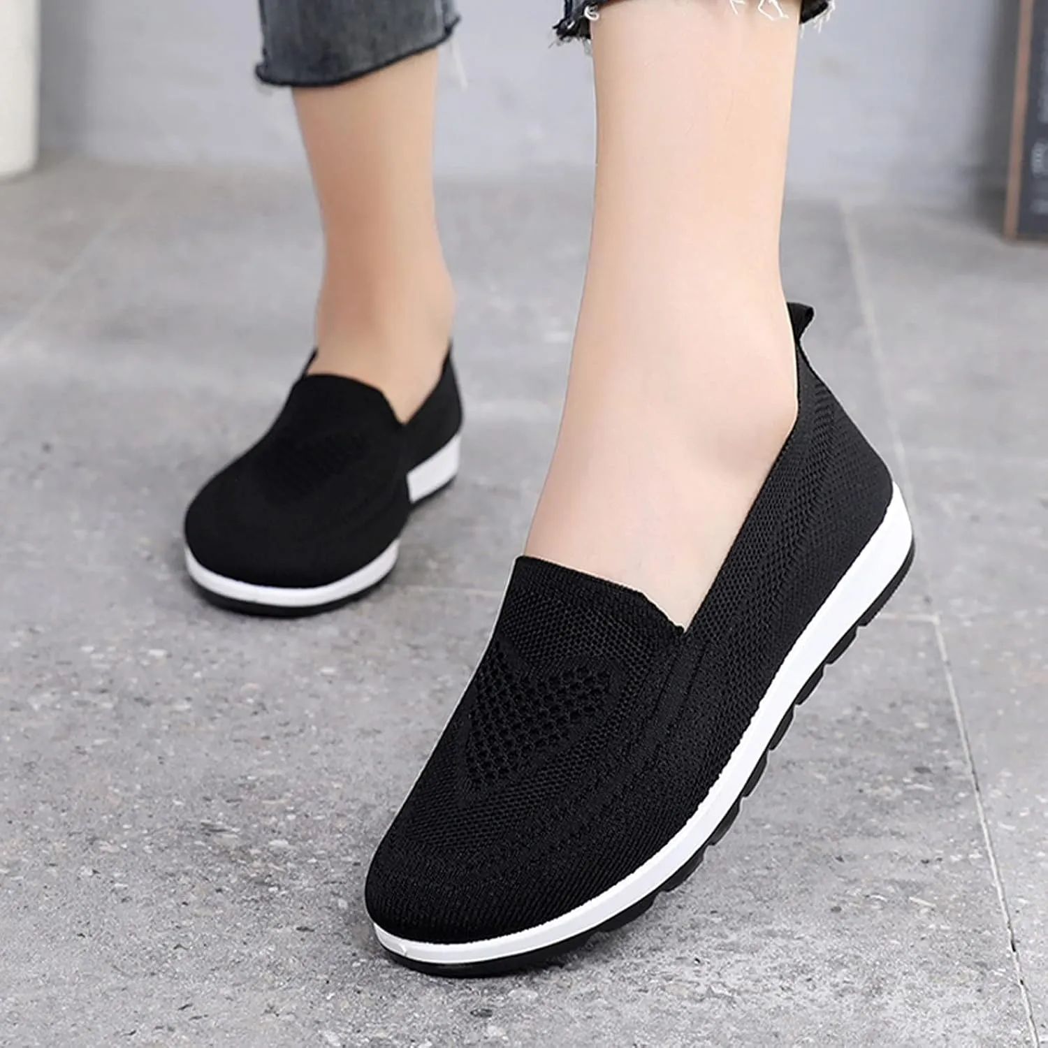 White Sneakers for Women Wide Toe Box Slip On Sneakers Women Walking Shoes Womens Slip On Tennis Shoes Size 11 Womens Sneakers Size 8 Black Zapatos Doble Anchos De Mujer Para Pies Con Juanetes