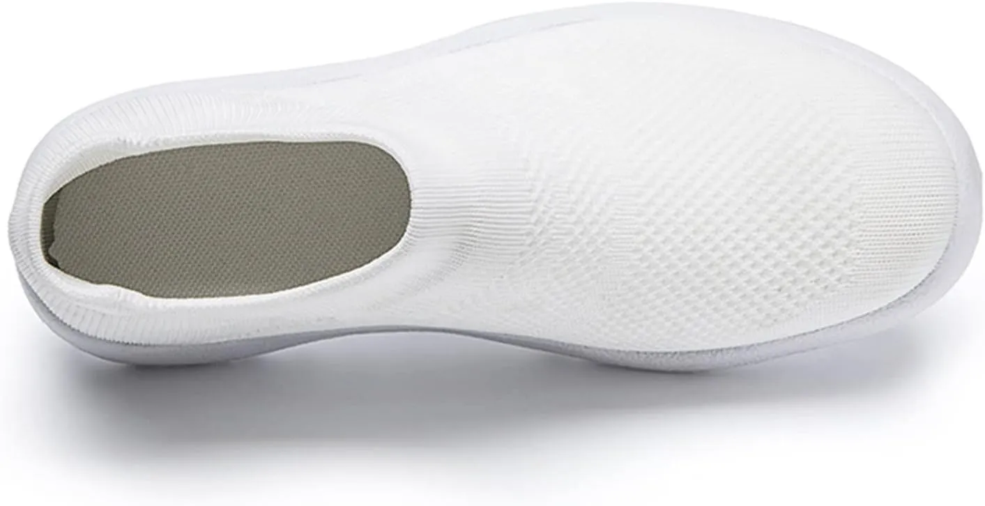 Women's Athletic Walking Shoes Slip On Casual Mesh Slip On Shoes Women Arch Support Ladies Shoes Casual Walking Sneakers Platform Tennis Shoe Loafers Shoe