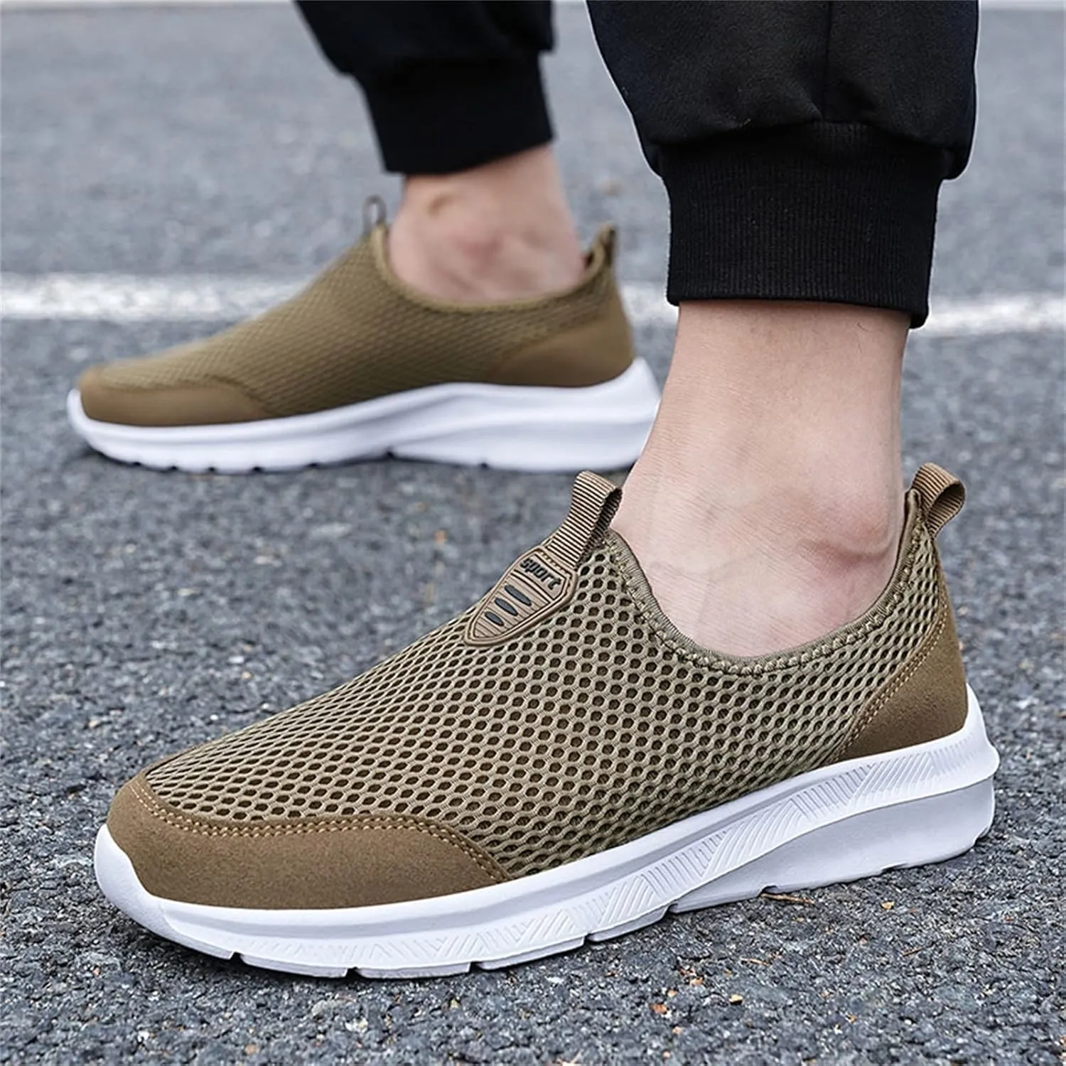 Women's Athletic Walking Shoes Slip On Casual Mesh Walking Shoes Women Arch Support Men's Casual Shoes Fashion Sneakers 2025 White Tennis Shoe Loafers Dress Shoe