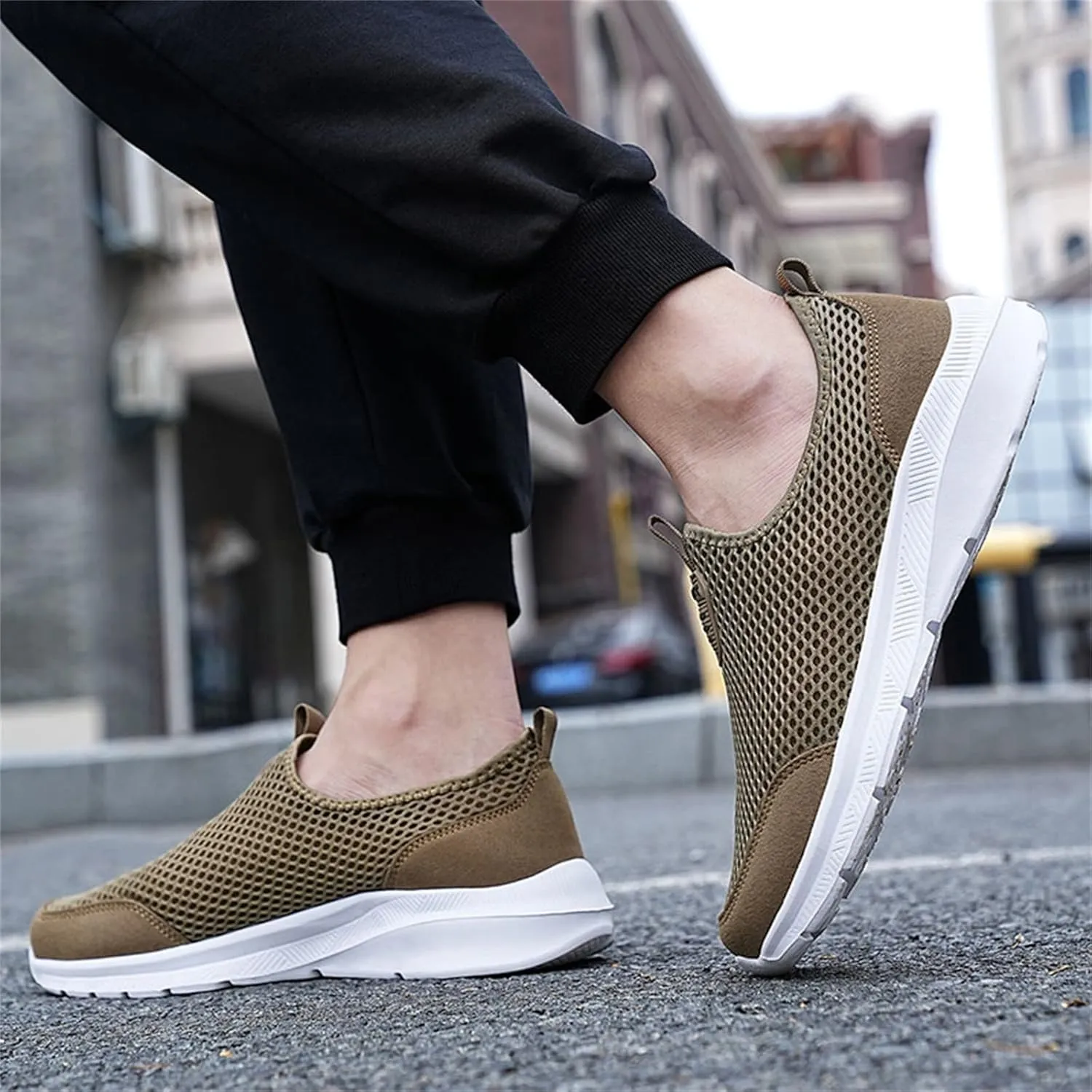 Women's Athletic Walking Shoes Slip On Casual Mesh Walking Shoes Women Arch Support Men's Casual Shoes Fashion Sneakers 2025 White Tennis Shoe Loafers Dress Shoe