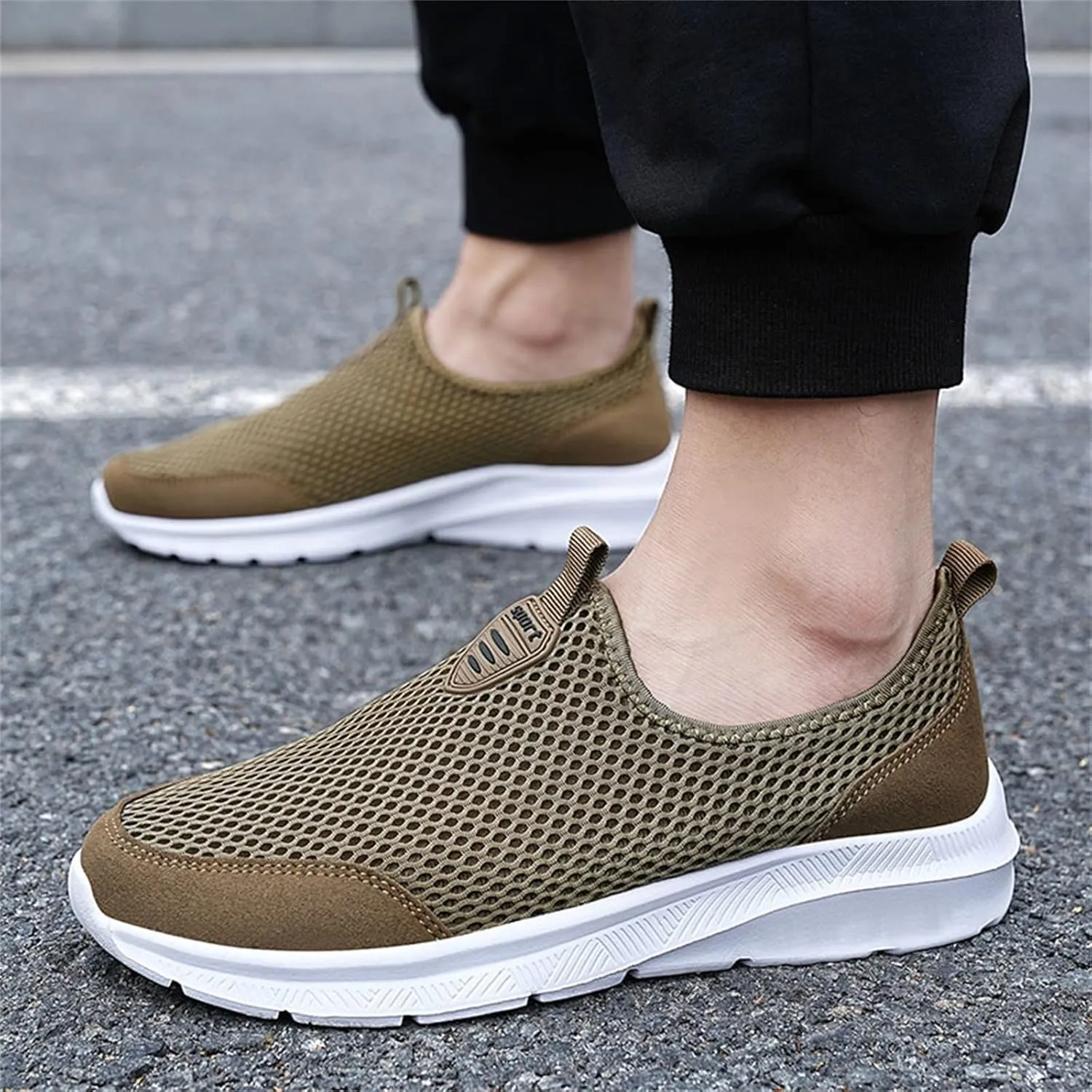 Women's Athletic Walking Shoes Slip On Casual Mesh Walking Shoes Women Arch Support Men's Casual Shoes Fashion Sneakers 2025 White Tennis Shoe Loafers Dress Shoe