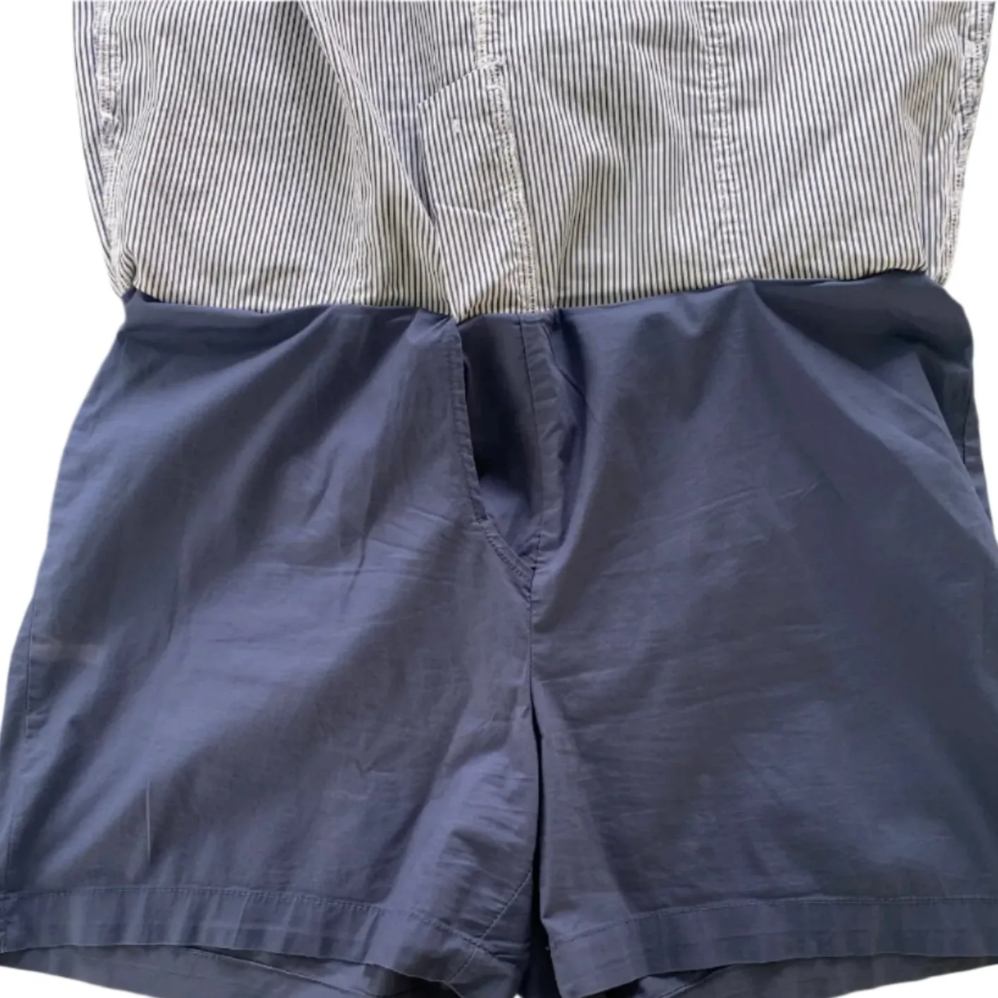 Women’s Blue-Striped Skort – Size 14P [Karen Scott]
