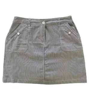 Women’s Blue-Striped Skort – Size 14P [Karen Scott]