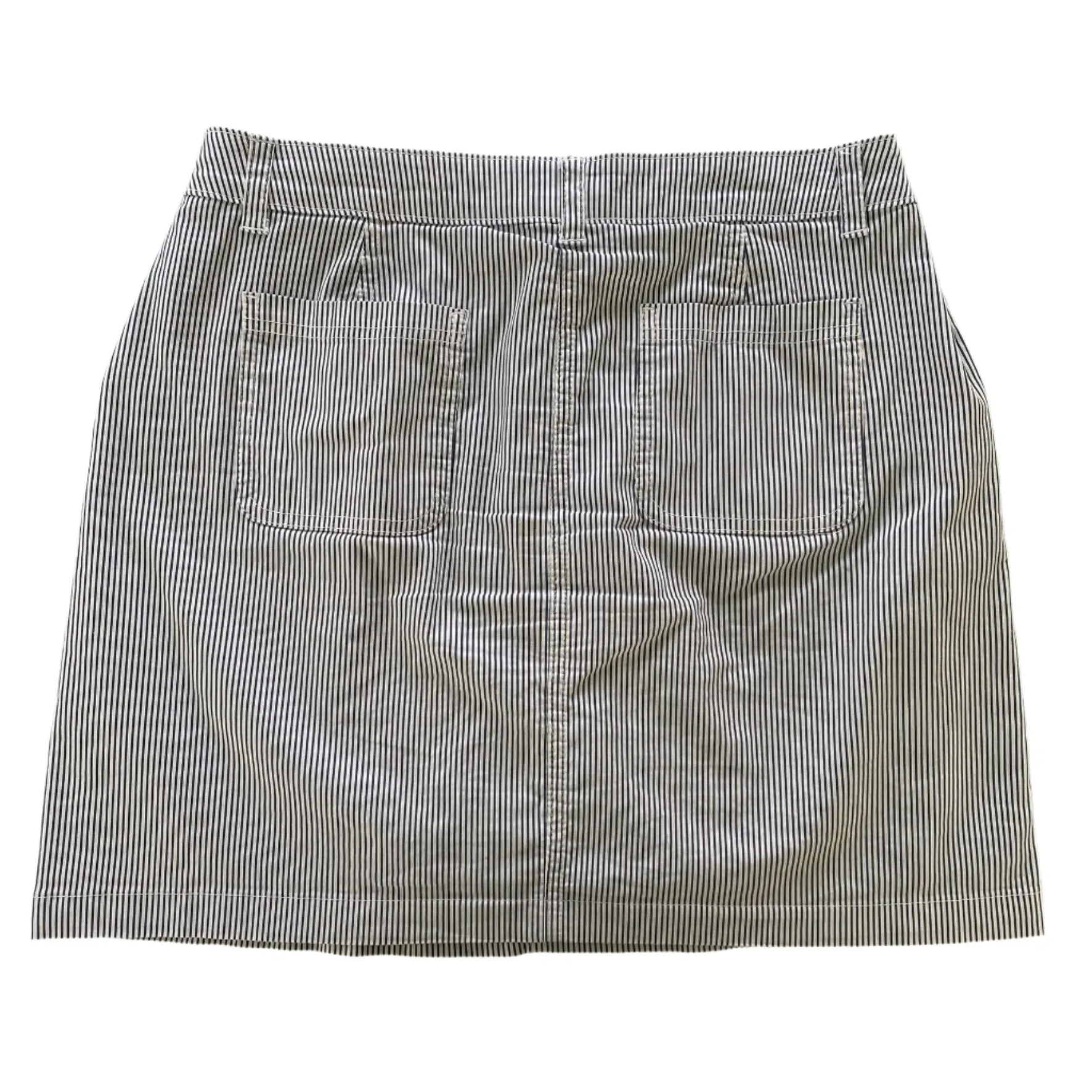 Women’s Blue-Striped Skort – Size 14P [Karen Scott]