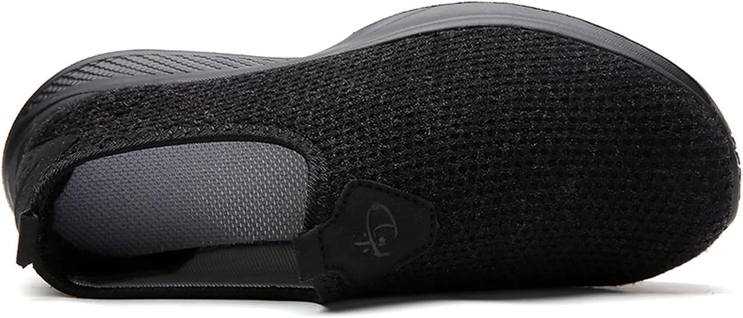 Womens Canvas Slip On Sneakers Casual Walking Shoes Lightweight Comfortable Flats Non Slip Elastic Loafers
