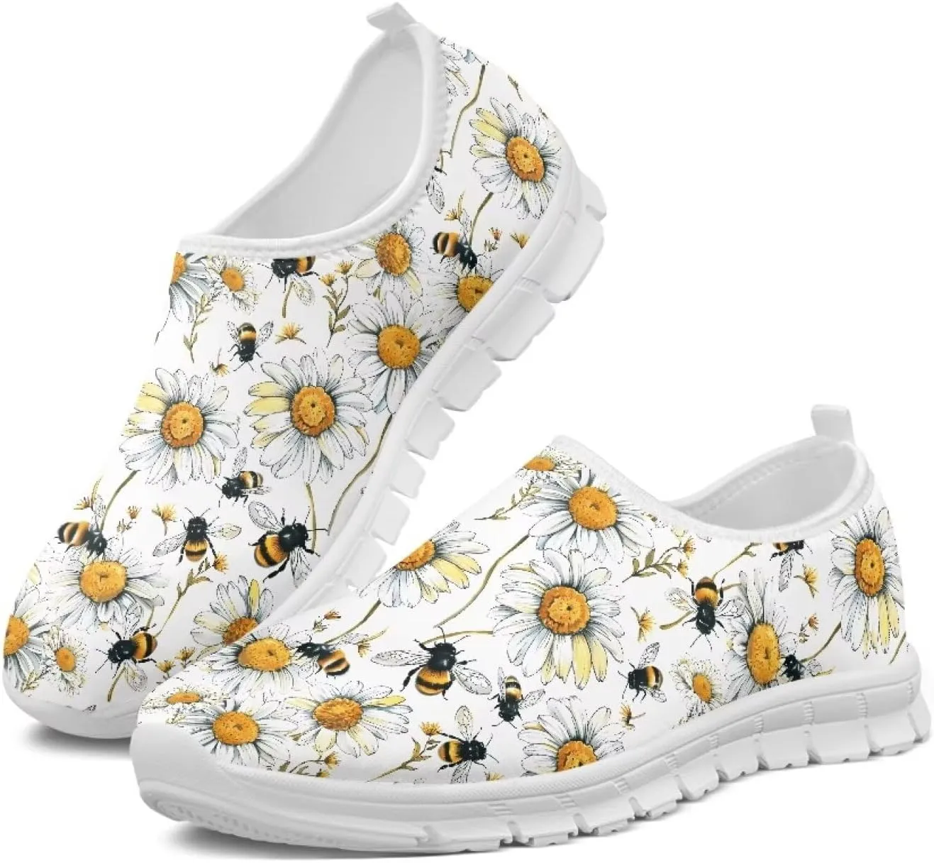 Women's Flat Shoes Funny Slip On Sneakers for Women Walking Shoes