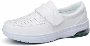 Women's Healthcare Nursing Shoes,Non Slip Lightweight Mesh Soft Sole Work Leather Walking Shoes,Comfortable Restaurant Breathable Loafers Footwear,Business Casual Walking Sneakers Indoor