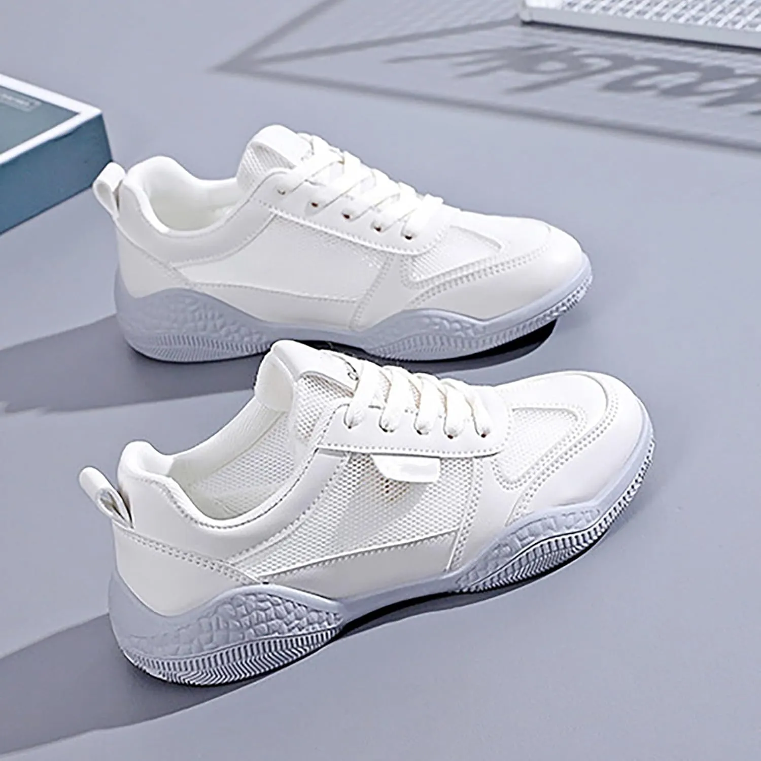 Women's Lace Up Walking Shoes Running Comfortable Tennis Mens Casual Shoes Slip On Business Casual Shoes Men's Fashion Sneakers Tennis Shoe Trainers Shoe
