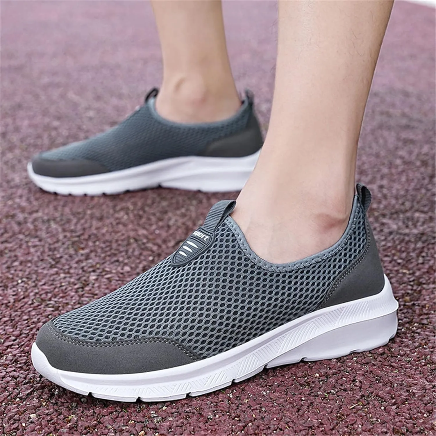 Women's Lightweight Slip On Walking Running Shoes Non Slip Work Shoes Women Comfortable Women's Shoes Casual Wedge Sneakers Slip On Tennis Shoe Loafers Casual Slip On