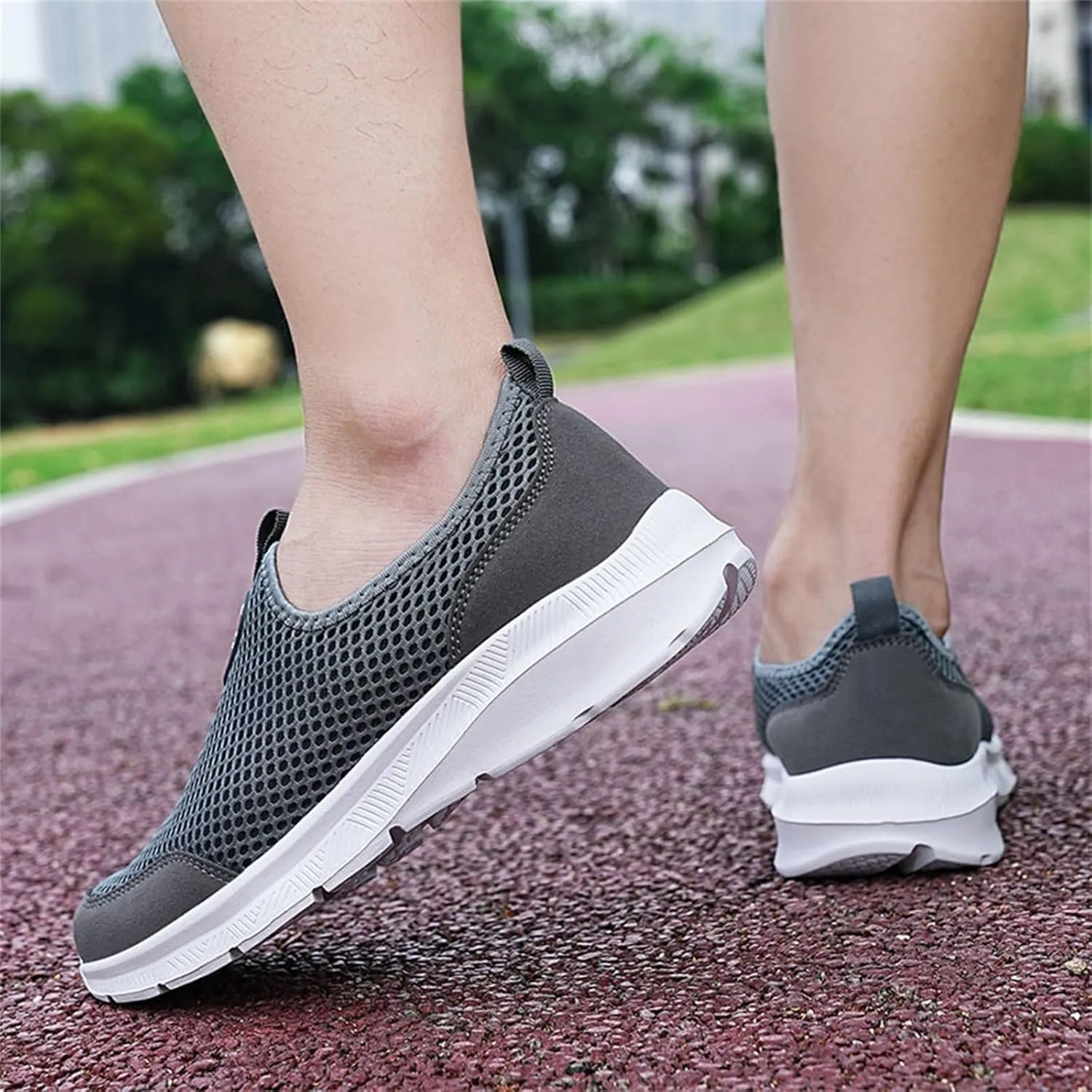 Women's Lightweight Slip On Walking Running Shoes Non Slip Work Shoes Women Comfortable Women's Shoes Casual Wedge Sneakers Slip On Tennis Shoe Loafers Casual Slip On