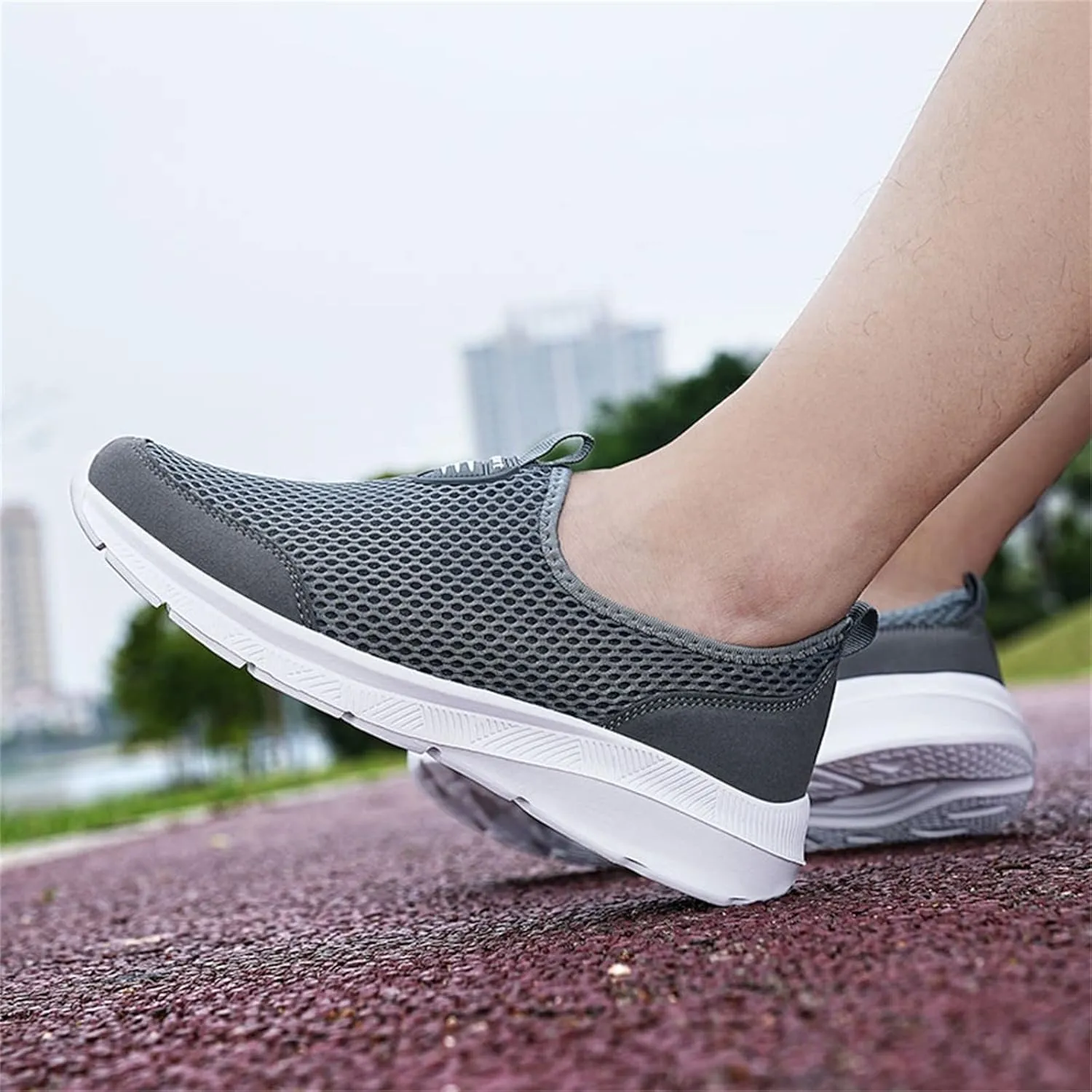 Women's Lightweight Slip On Walking Running Shoes Non Slip Work Shoes Women Comfortable Women's Shoes Casual Wedge Sneakers Slip On Tennis Shoe Loafers Casual Slip On