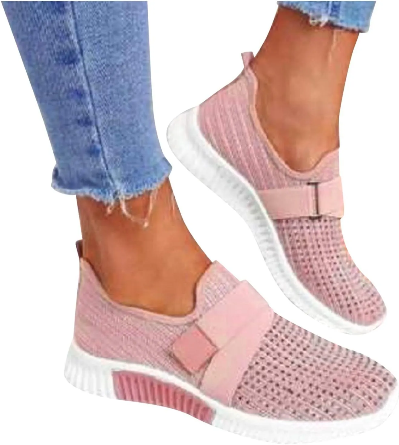 Women's Lightweight Slip On Walking Running Shoes Tennis Shoes Womens Lether Men Casual Dress Shoes Women Shoes Sneakers Steel Toe Tennis Shoe Loafers Shoe