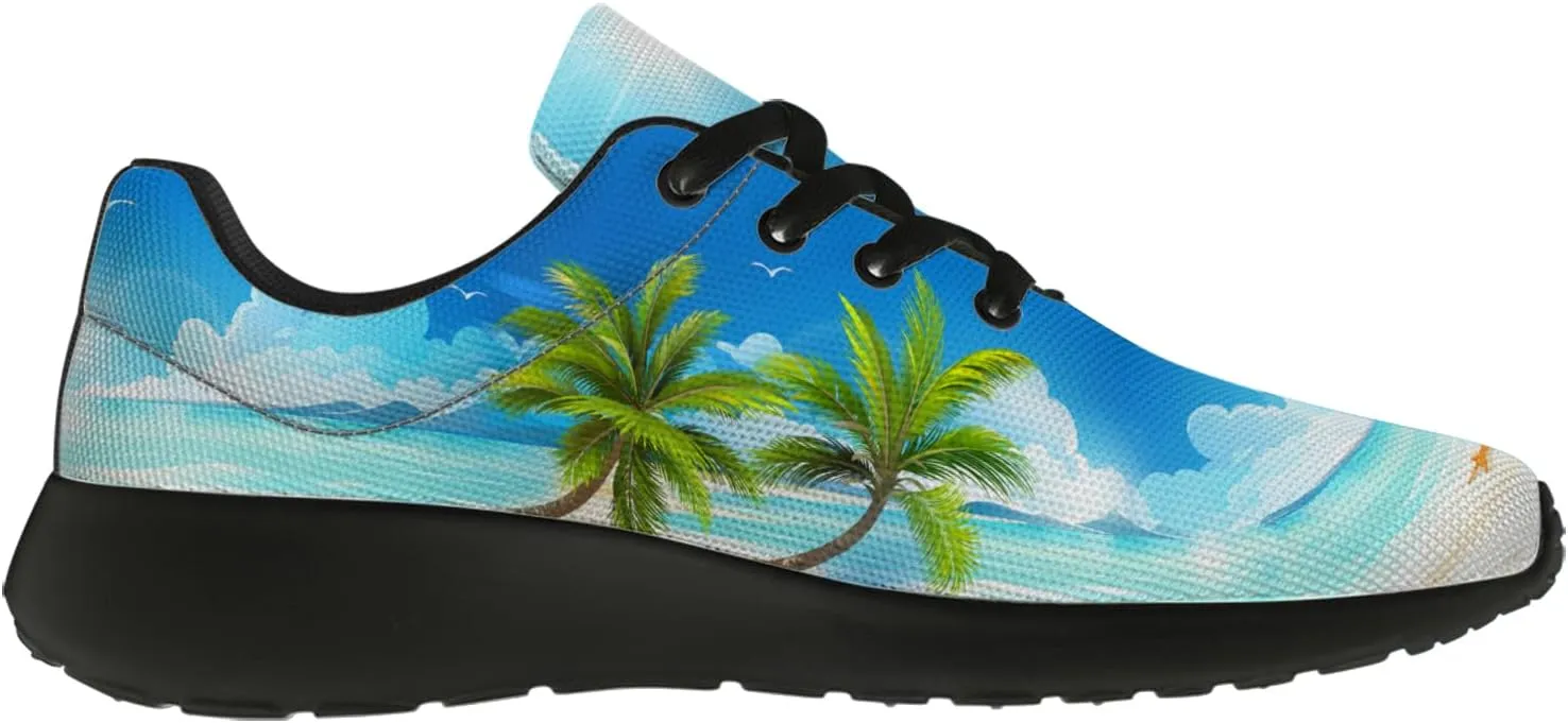 Women's Men's Running Shoes Palm Tree Sneakers Tennis Shoes Gifts for Women Men