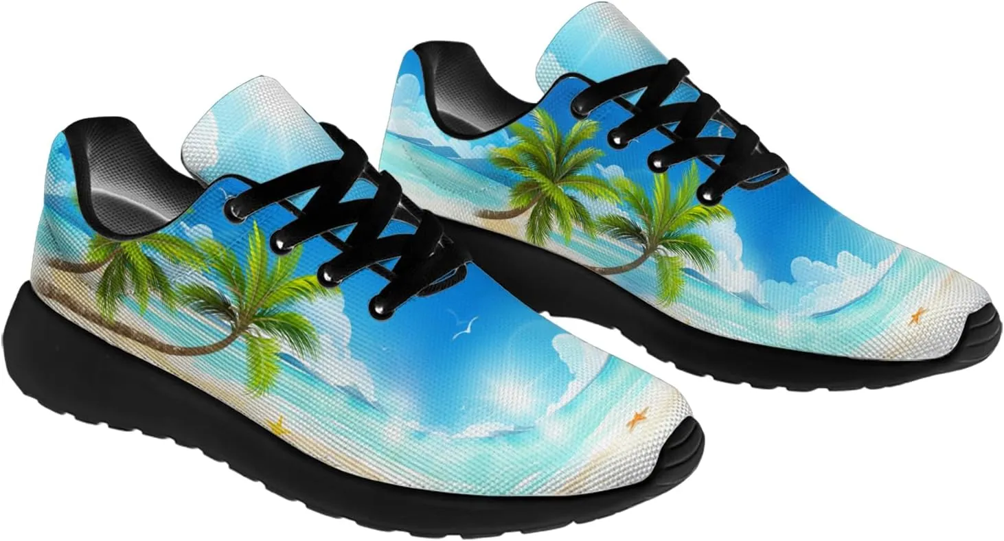 Women's Men's Running Shoes Palm Tree Sneakers Tennis Shoes Gifts for Women Men