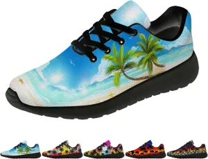 Women's Men's Running Shoes Palm Tree Sneakers Tennis Shoes Gifts for Women Men