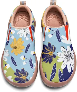 Women's Painted Loafers Slip-On Walking Travel Shoes Ladies Floral Art Sneakers