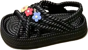 Women's Rope Sandals Summer Womens Comfort Sandals,Beach Sandals Women