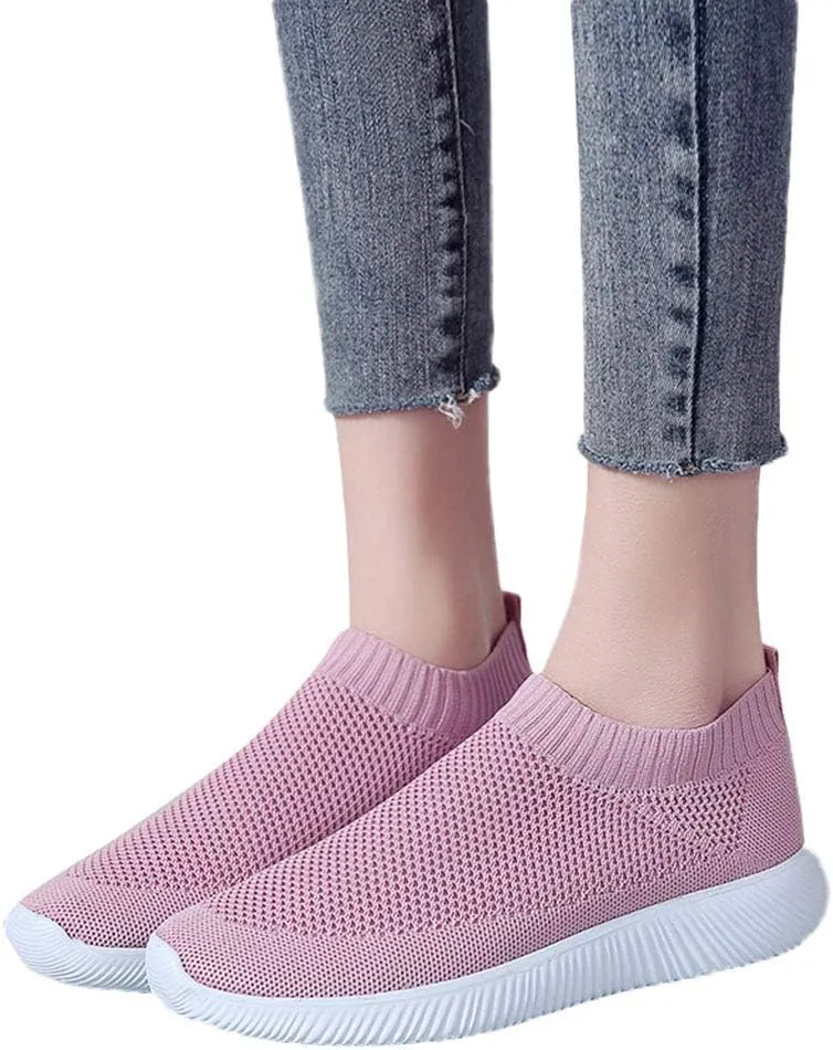 Womens Running Shoes Lightweight Tennis Shoes Non Slip Mens Dress Shoes Slip On White Casual Shoes Waterproof Sneakers Steel Toe Tennis Shoe Casual Loafers